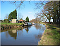 Moored canal boats