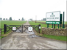 ST7269 : Bath Racecourse entrance by Roddy Smith