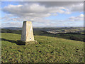 The trig point on Wiltonburn Hill