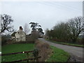 Looking up  the Storridge Hill road