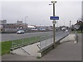 Subway ramp north of the A3024 dual carriageway, Millbrook