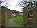 Entrance to Chase Court on corner of Chase Road and Avenue Road, N14