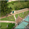 Helmdon churchyard from the church tower