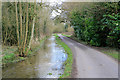 Road and water course east of Upper Mill, Longparish