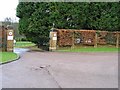 Entrance to Barham Crematorium