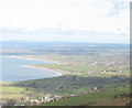 The A499 and the new bypass from the slopes of Gyrn Goch