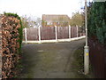 A suburban path junction, Bradley, Huddersfield