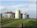 Silos opposite Hinton Manor