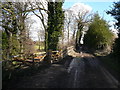 Owler Car Lane and Gated Entrance into Owler Car Wood