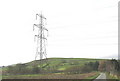 View past the pylon towards Ty-uchaf on the side of Y Foel