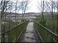 Footbridge across the A467