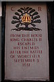 SO8554 : Plaque on King Charles House, Worcester by Philip Halling