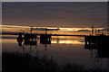 Combwich harbour at dawn