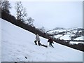 Penllan Hill near Nantmel in Snow