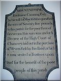 TQ6496 : Wall plaque in St. Giles' Church, Mountnessing, Essex by Lorna Cowan