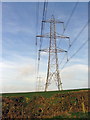 Power pylons near Kingston Russell, looking west.