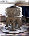 St Mary, Standon, Herts - Font