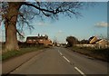 The road into Wortwell village