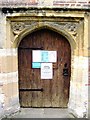 All Saints church, Sutton Courtenay - door