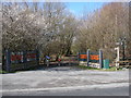 Entrance to The Seaton Burn Waggon Way from the B1317.