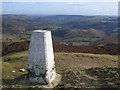 SJ1545 : The Summit and Trig Pillar of Moel Morfydd by John S Turner