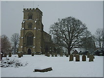 SP8822 : Wing Saxon Church Winter Time by keith stuart