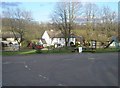 Road junction and playpark, Llanddewi Rhydderch