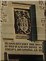 Carved inscription on the Ingleby Arncliffe water tower.