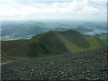 NY2528 : Path off Skiddaw towards Carl Side by Jerry Evans