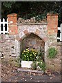 Alcove in garden wall , Greenway Road, Galmpton