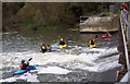 Canoeist at Abingdon Weir