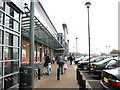 Shoppers on the forecourt of the St David