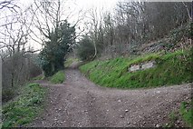 SO7641 : Crossroads, Paths on The Malvern Hills by Bob Embleton
