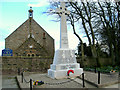 Tarves war memorial and church
