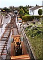 Railway wagon, below bridge, Churston Station