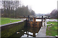 New bottom gates, lock 4 on the Wigan Flight