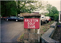 NS5063 : Ralston Golf Club by Harold Ralston