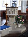 St Mary, Braughing, Herts - Font