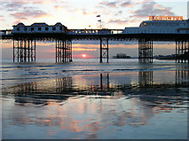 TQ3103 : Palace Pier at Sunset by Simon Carey