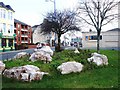 Rock landscaping, Union Street, Plymouth