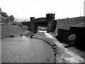 Gauxholme Lowest Lock No 22 and railway bridge, Rochdale Canal