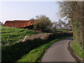 Collapsing barn, Lower Knapp