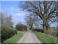 Minor road, between Millhalf and Woods Eaves