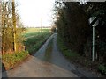 Looking down Green Lane from the A.140