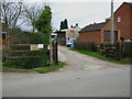 Footpath through the farmyard