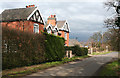 Semi-detached houses by the Shropshire Union Canal