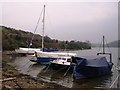 Boats near St Mawes boatyard, Cornwall