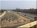 Newly dualled section of A11, Attleborough