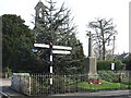 War Memorial and finger post, Manston