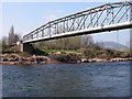 Pipe bridge over the Usk/Wysg